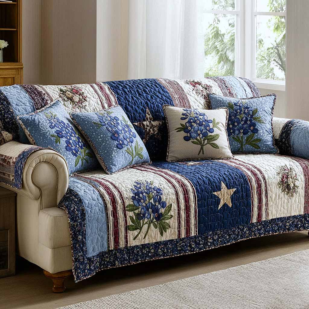 Heirloom Bloom Quilted Sofa Cover GFTOMA9363
