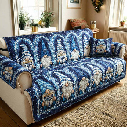 David Emblem Quilted Sofa Cover GFTOMA9364