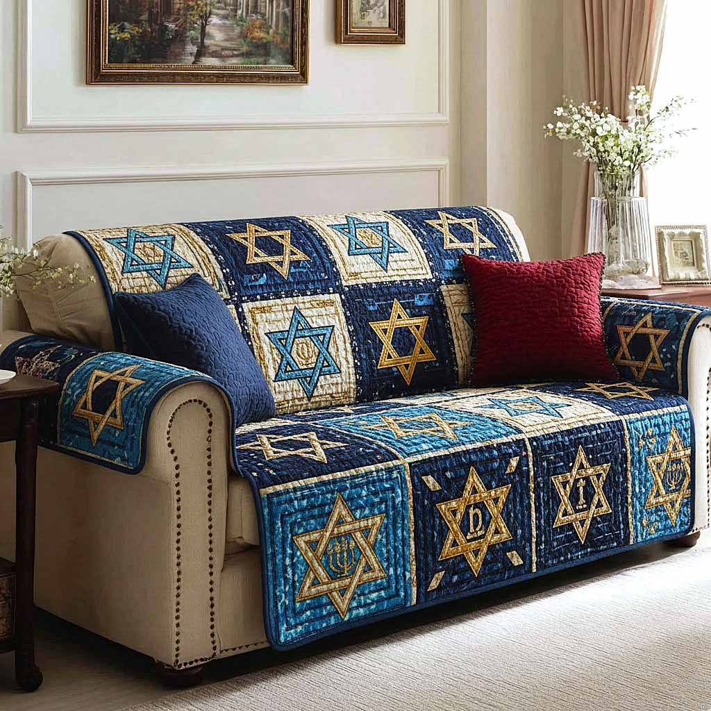 Star of David Quilted Sofa Cover GFTOMA9367