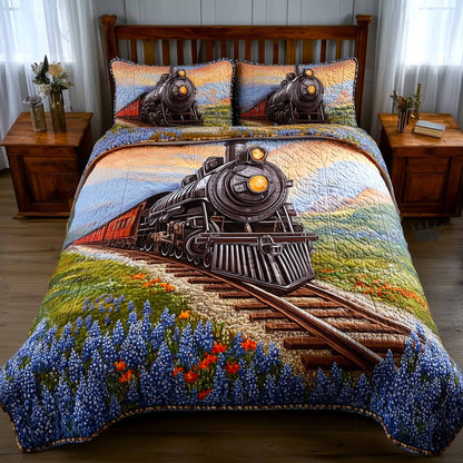 Vintage Rail 3-Piece Quilted Bedding Set GFTOMA9422