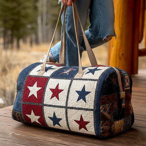 Western Patch Quilted Duffle Bag GFTOMA9451