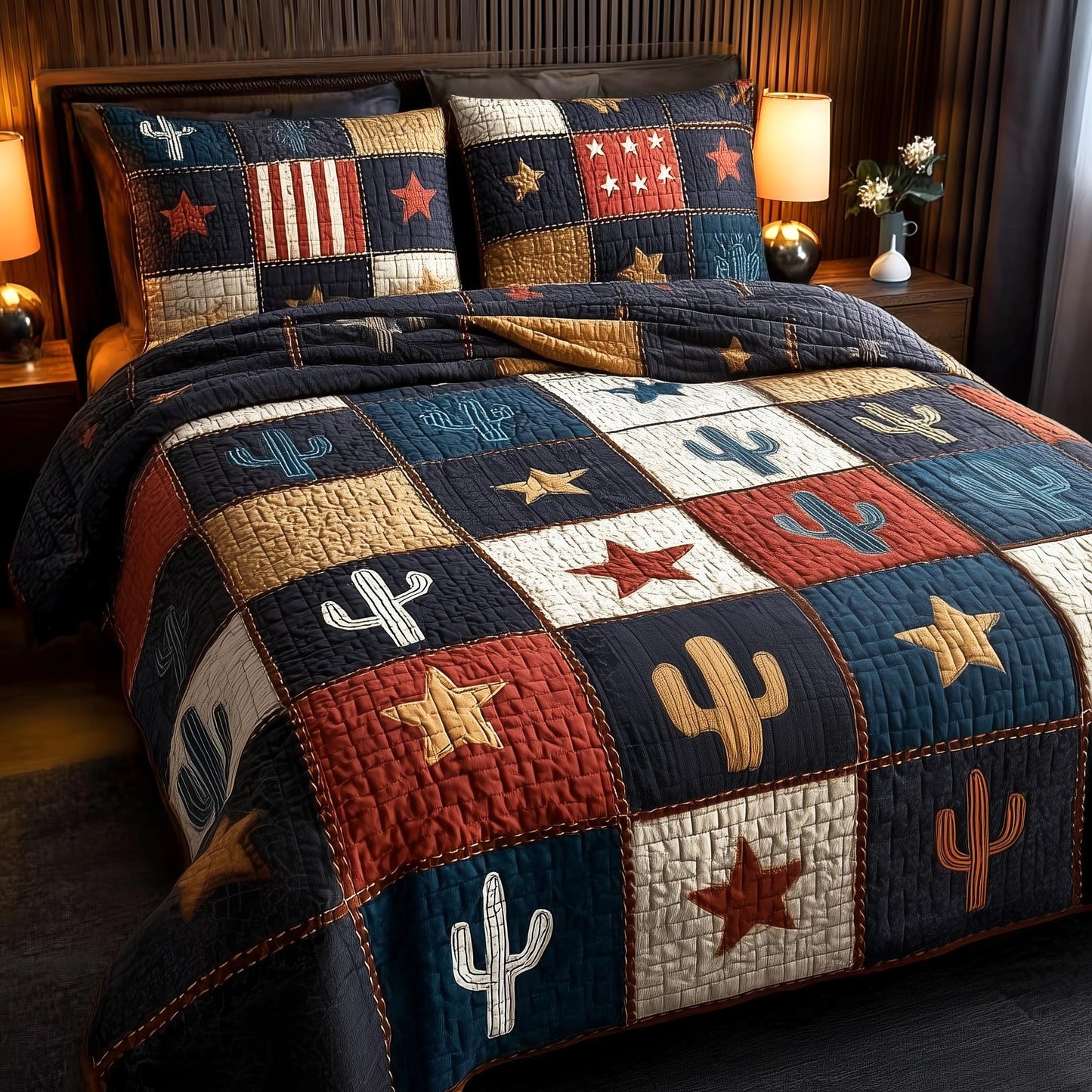 Prairie Patch 3-Piece Quilted Bedding Set GFTOMA9457