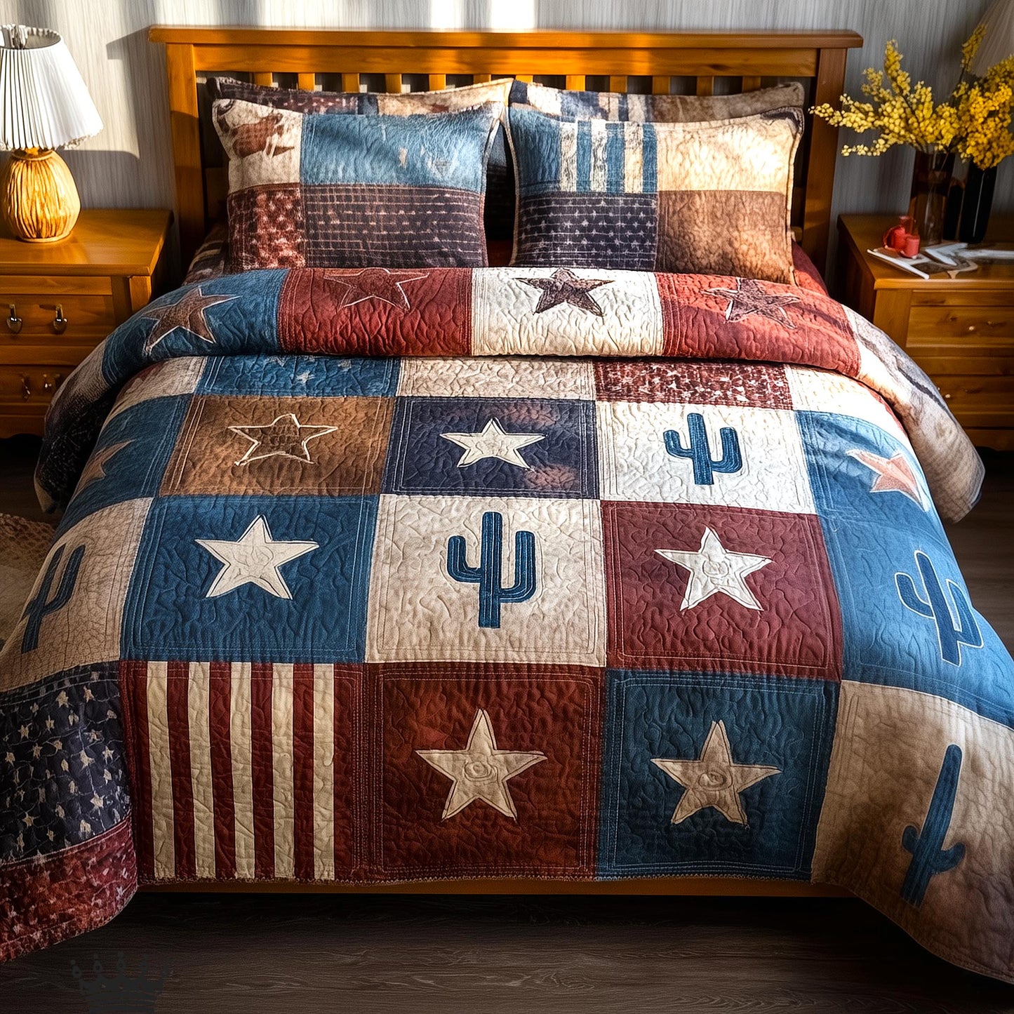 Desert Weave 3-Piece Quilted Bedding Set GFTOMA9459