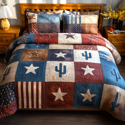 Desert Weave 3-Piece Quilted Bedding Set GFTOMA9459
