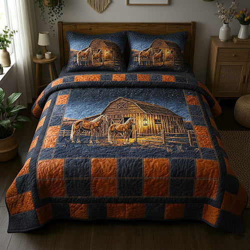 Rustic Ranch 3-Piece Quilted Bedding Set GFTOMA9481
