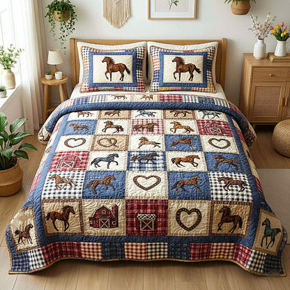 Ranch Life 3-Piece Quilted Bedding Set GFTOMA9482