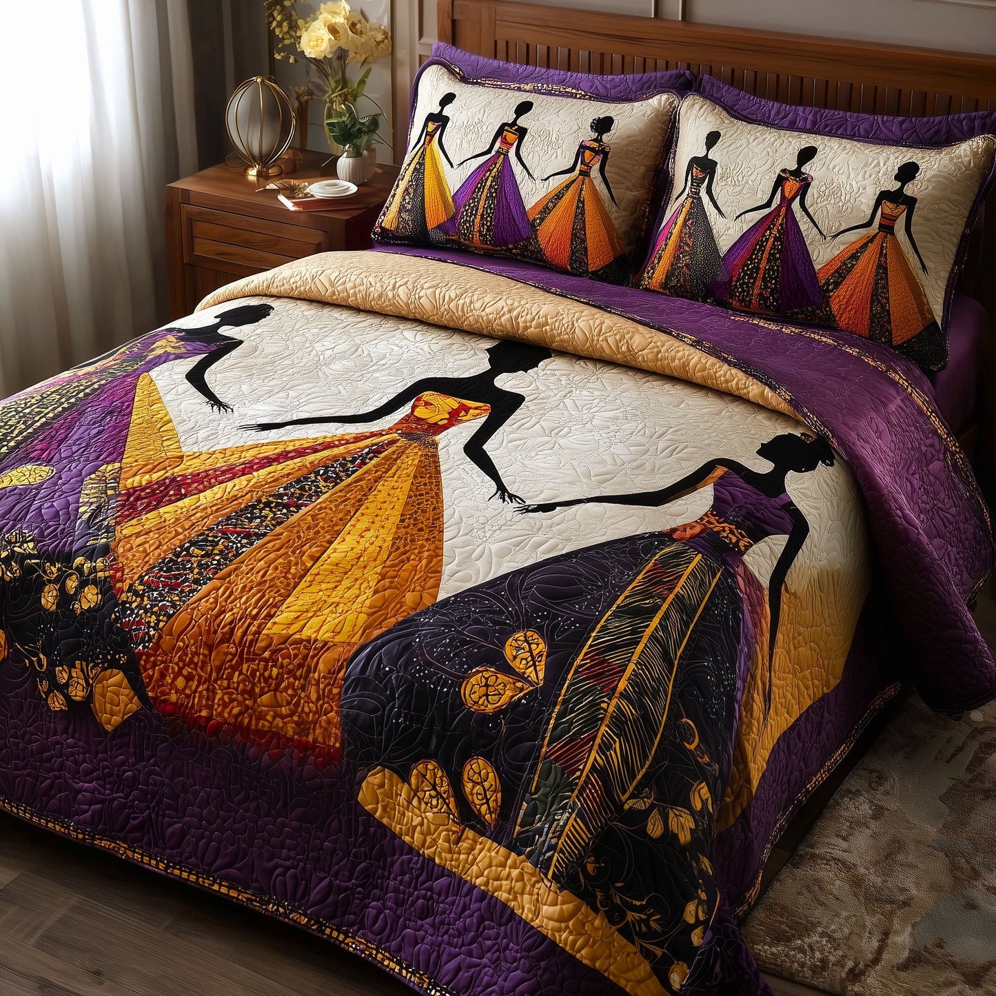 Heritage Soul 3-Piece Quilted Bedding Set GFTOMA9485