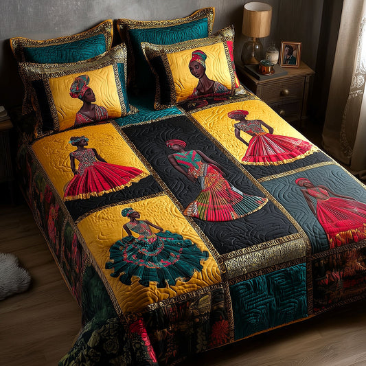 Heritage Soul 3-Piece Quilted Bedding Set GFTOMA9486