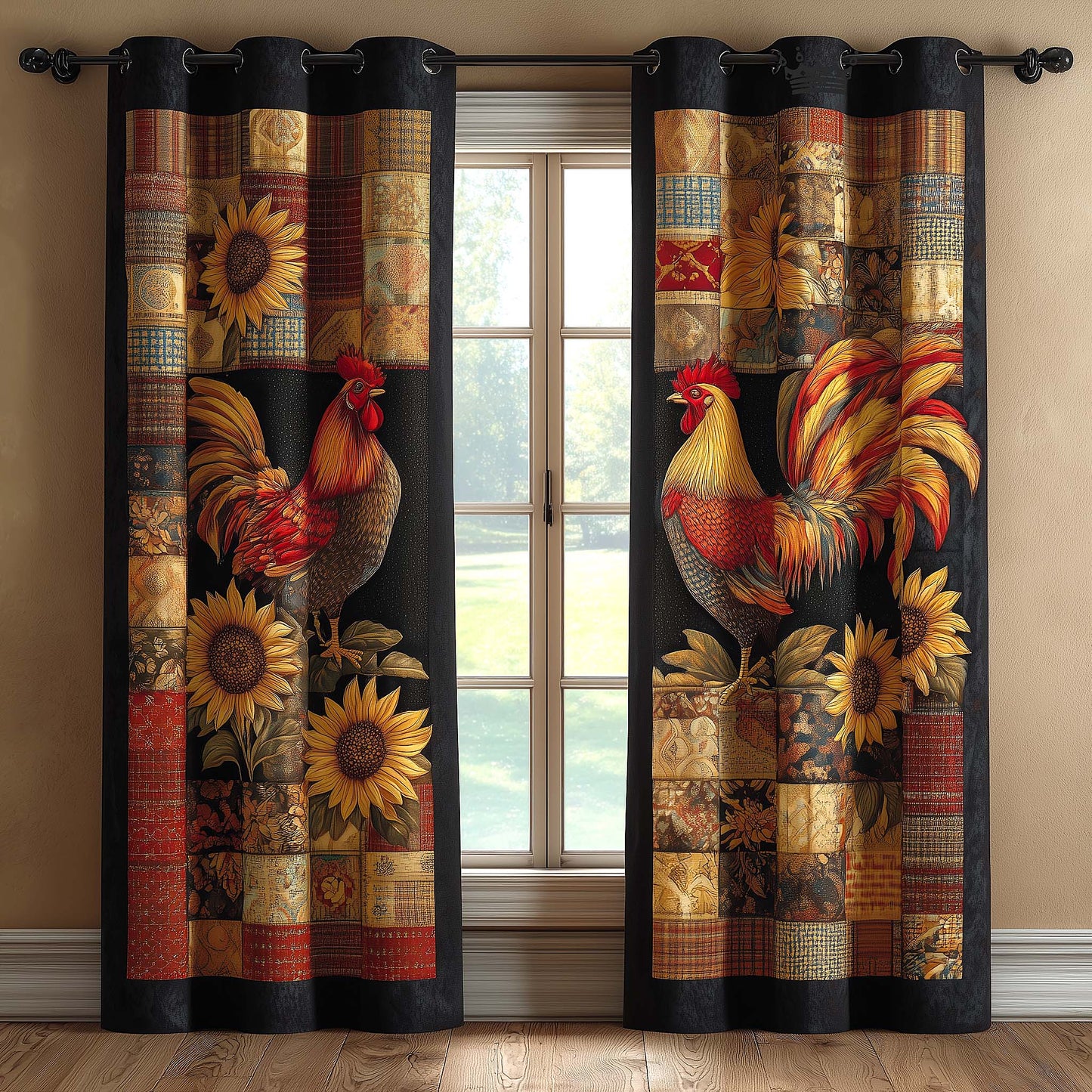 Farm Patch Quilted Curtains GFTOMA9501