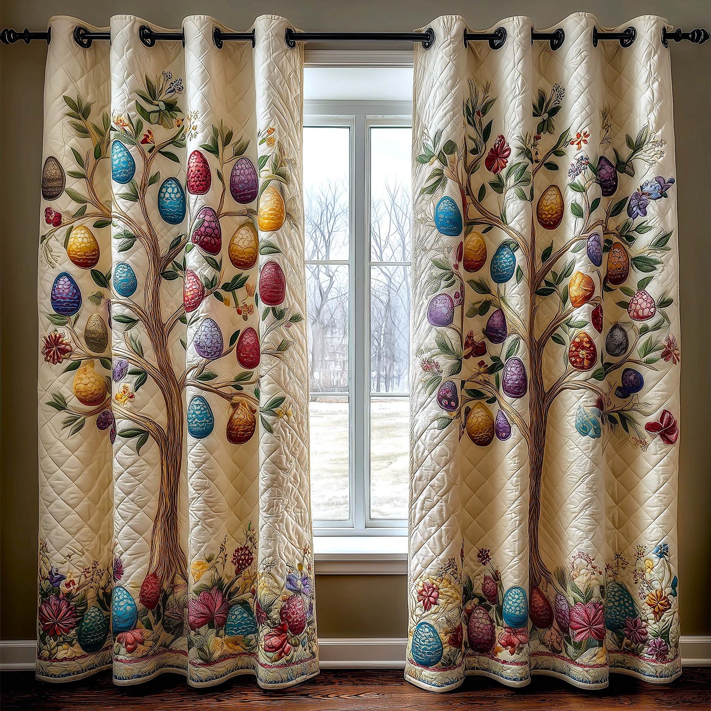 Egg Hunt Quilted Curtains GFTOMA9509
