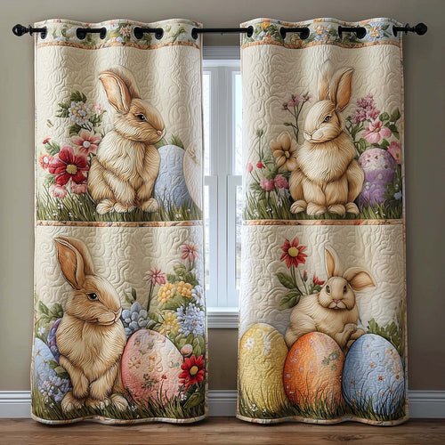 Spring Bunny Quilted Curtains GFTOMA9514