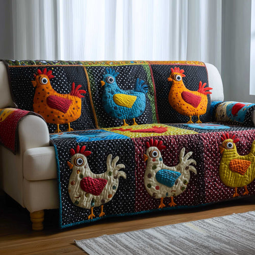 Clucky Charm Quilted Sofa Cover GFTOMA9552