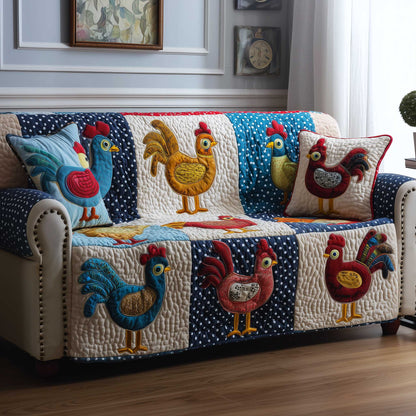 Farm Patch Quilted Sofa Cover GFTOMA9554