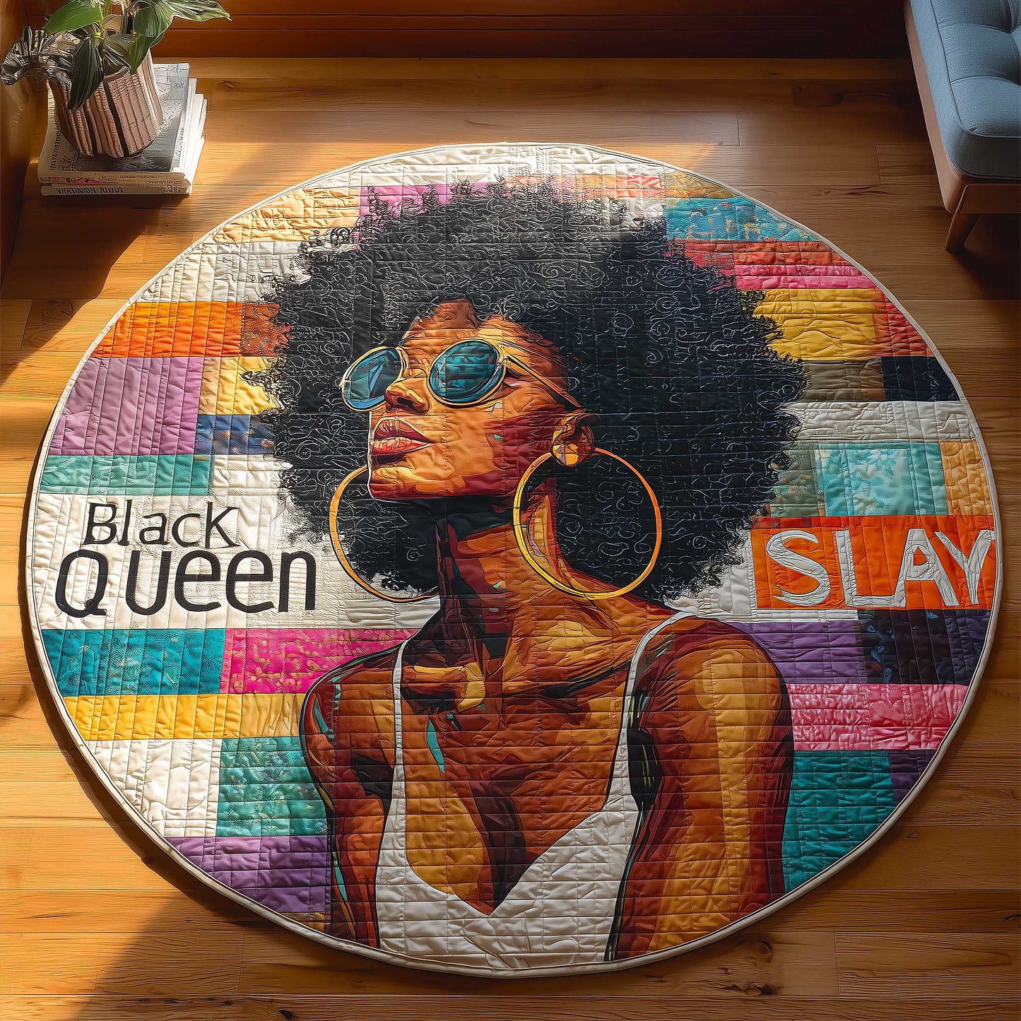 Heritage Soul Quilted Round Mat GFTOMA9592