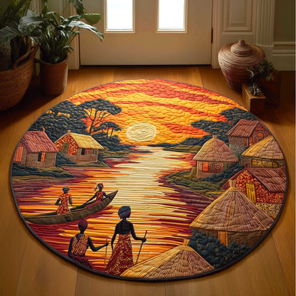 Golden Glow Quilted Round Mat GFTOMA9595