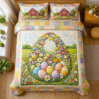 Cottage Bunny 3-Piece Quilted Bedding Set GFTOMA9627