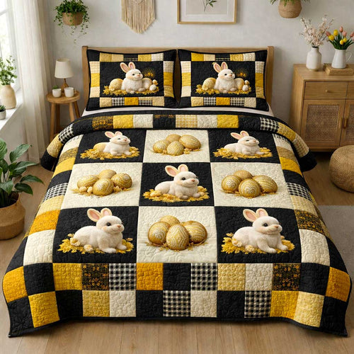 Egg Garden 3-Piece Quilted Bedding Set GFTOMA9629