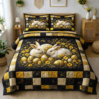 Egg Hunt 3-Piece Quilted Bedding Set GFTOMA9631