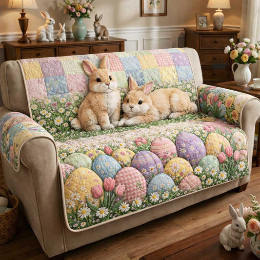 Spring Patch Quilted Sofa Cover GFTOMA9653