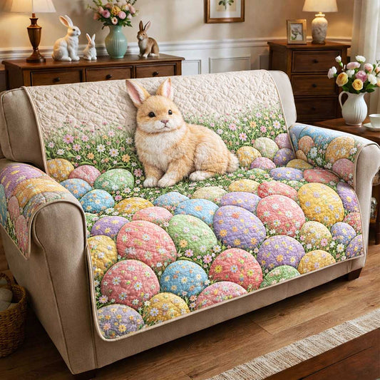 Cottage Bunny Quilted Sofa Cover GFTOMA9654