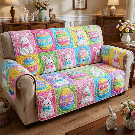 Egg Hunt Quilted Sofa Cover GFTOMA9657