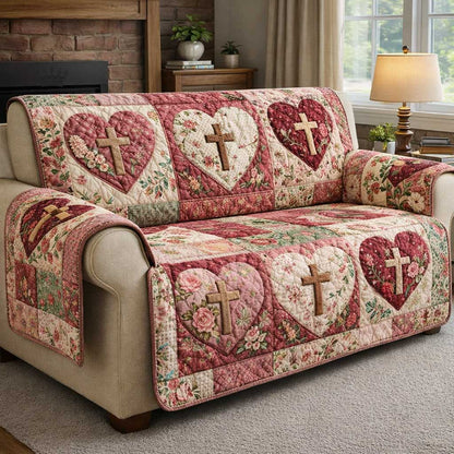 Sacred Meadow Quilted Sofa Cover GFTOMA9679