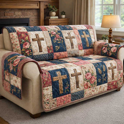 Hope Bloom Quilted Sofa Cover GFTOMA9680
