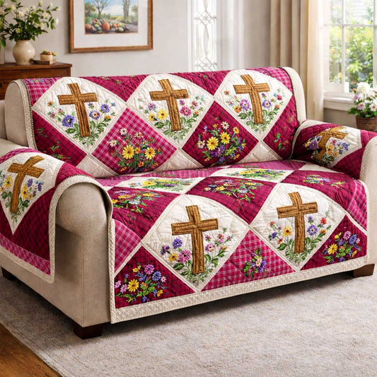 Sacred Meadow Quilted Sofa Cover GFTOMA9684