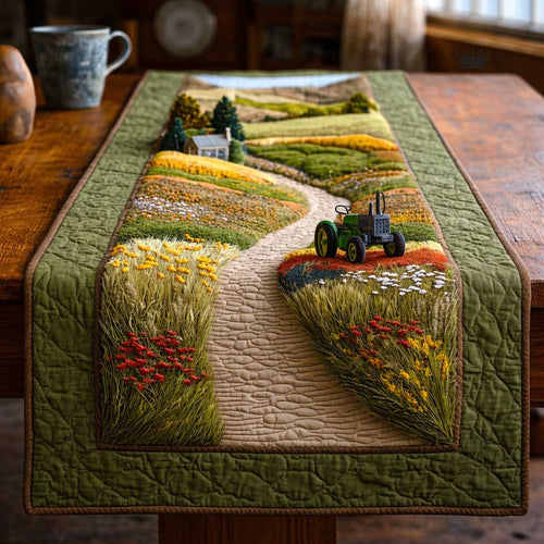 Prairie Wheels Quilted Table Runner GFTOMA9729