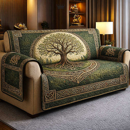 Celtic Roots Quilted Sofa Cover GFTOMA9734