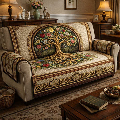 Life Knot Quilted Sofa Cover GFTOMA9736