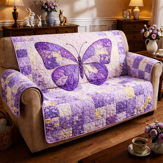 Meadow Bloom Quilted Sofa Cover GFTOMA9743