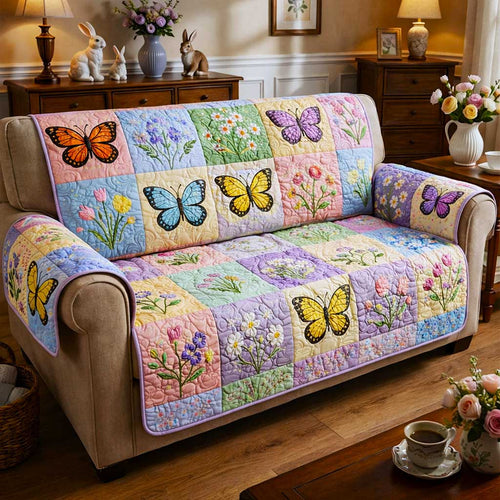 Flutter Bloom Quilted Sofa Cover GFTOMA9744