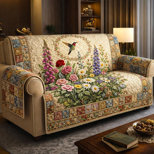 Farm Bloom Quilted Sofa Cover GFTOMA9822
