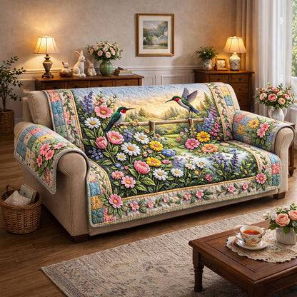 Meadow Harvest Quilted Sofa Cover GFTOMA9824