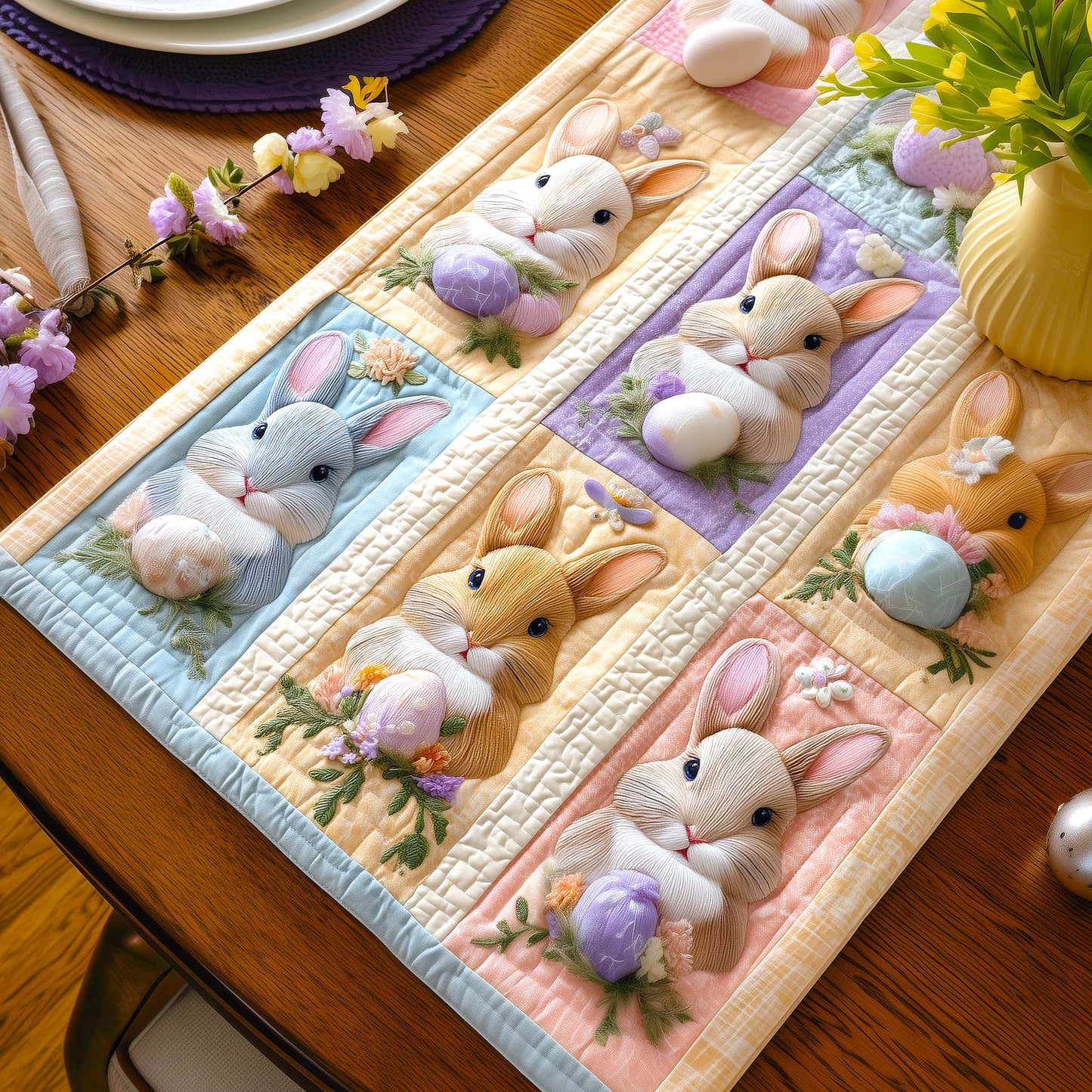Egg Charm Quilted Table Runner GFTOMA9851