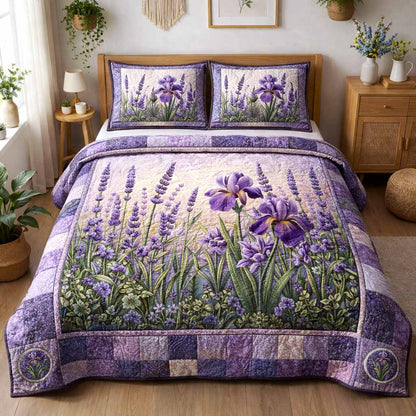 Boho Floral 3-Piece Quilted Bedding Set GFTOMA9885