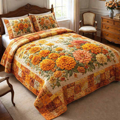 Cottage Bloom 3-Piece Quilted Bedding Set GFTOMA9886