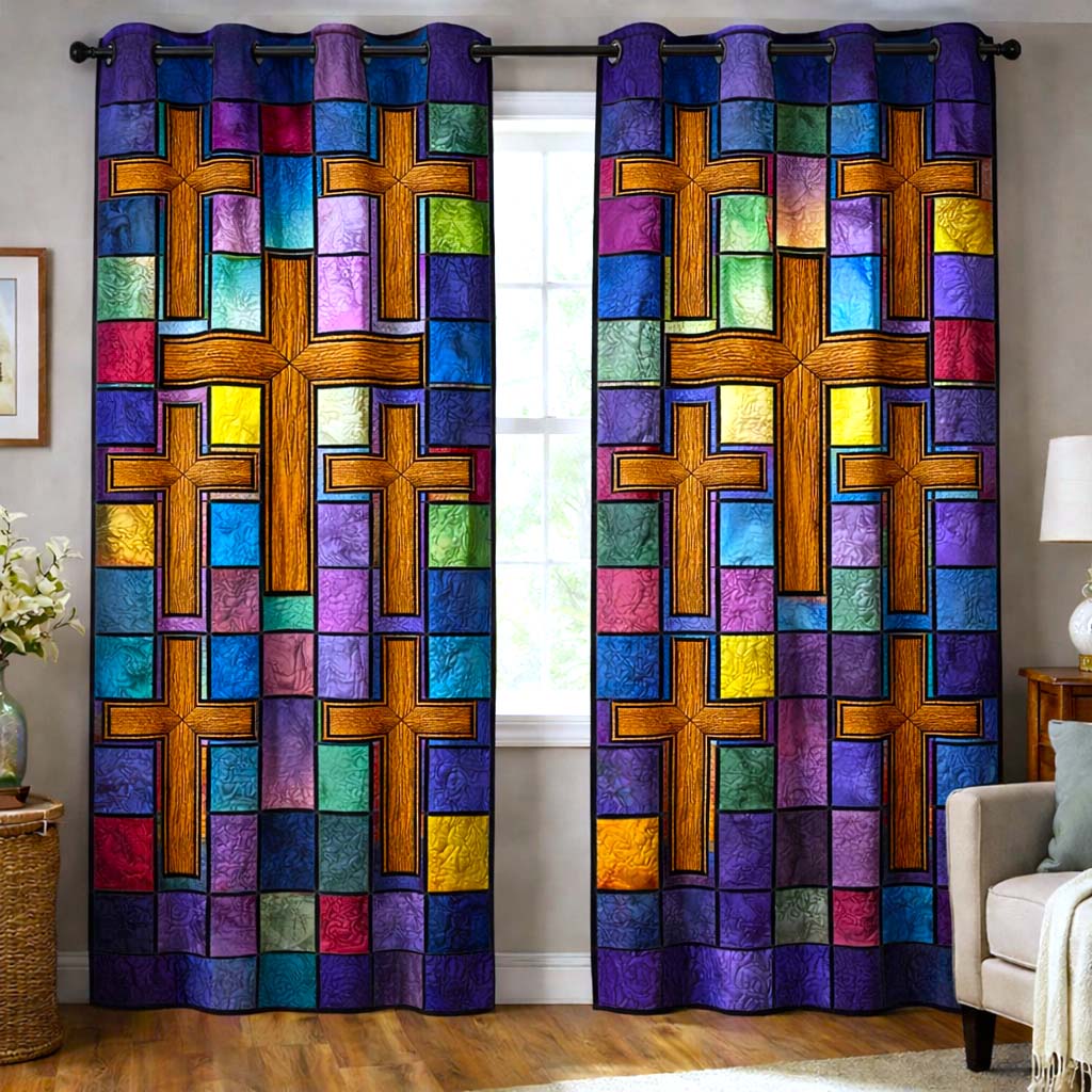 Weathered Faith Quilted Curtains GFTOMA9922
