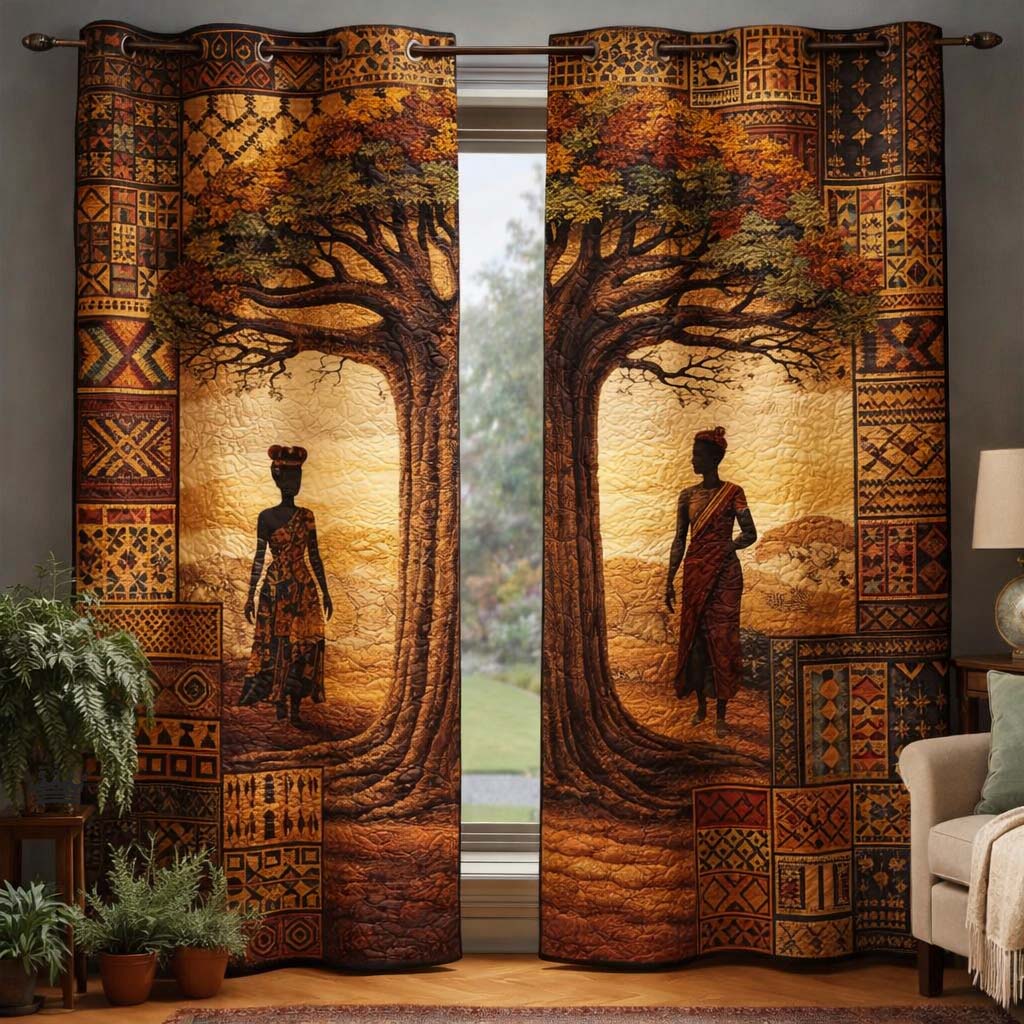 African Dream Quilted Curtains GFTOMA9925