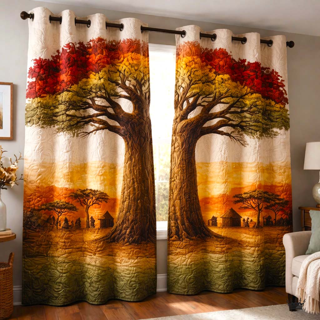 African Dream Quilted Curtains GFTOMA9926