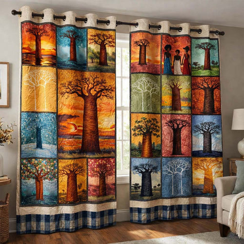 African Dream Quilted Curtains GFTOMA9928