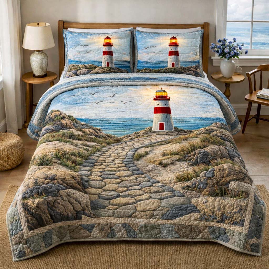 Twilight Beacon 3-Piece Quilted Bedding Set GFTOMA9935