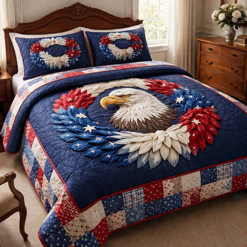 Liberty Colors 3-Piece Quilted Bedding Set GFTOMA9948