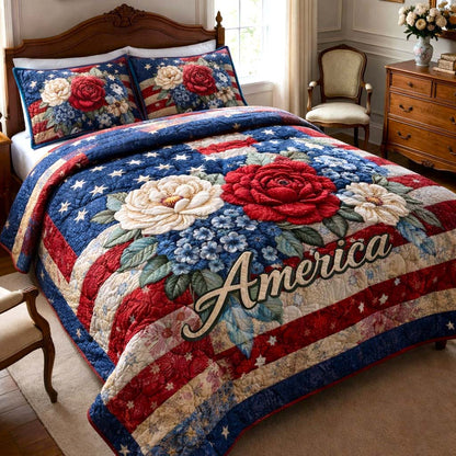 Star Palette 3-Piece Quilted Bedding Set GFTOMA9950