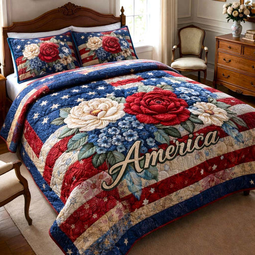 Star Palette 3-Piece Quilted Bedding Set GFTOMA9950