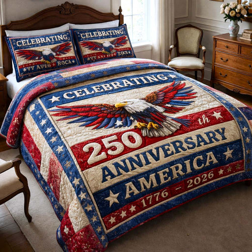 Heritage Patch 3-Piece Quilted Bedding Set GFTOMA9952