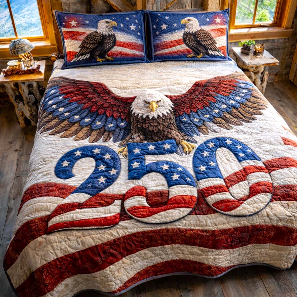 Liberty Colors 3-Piece Quilted Bedding Set GFTOMA9953