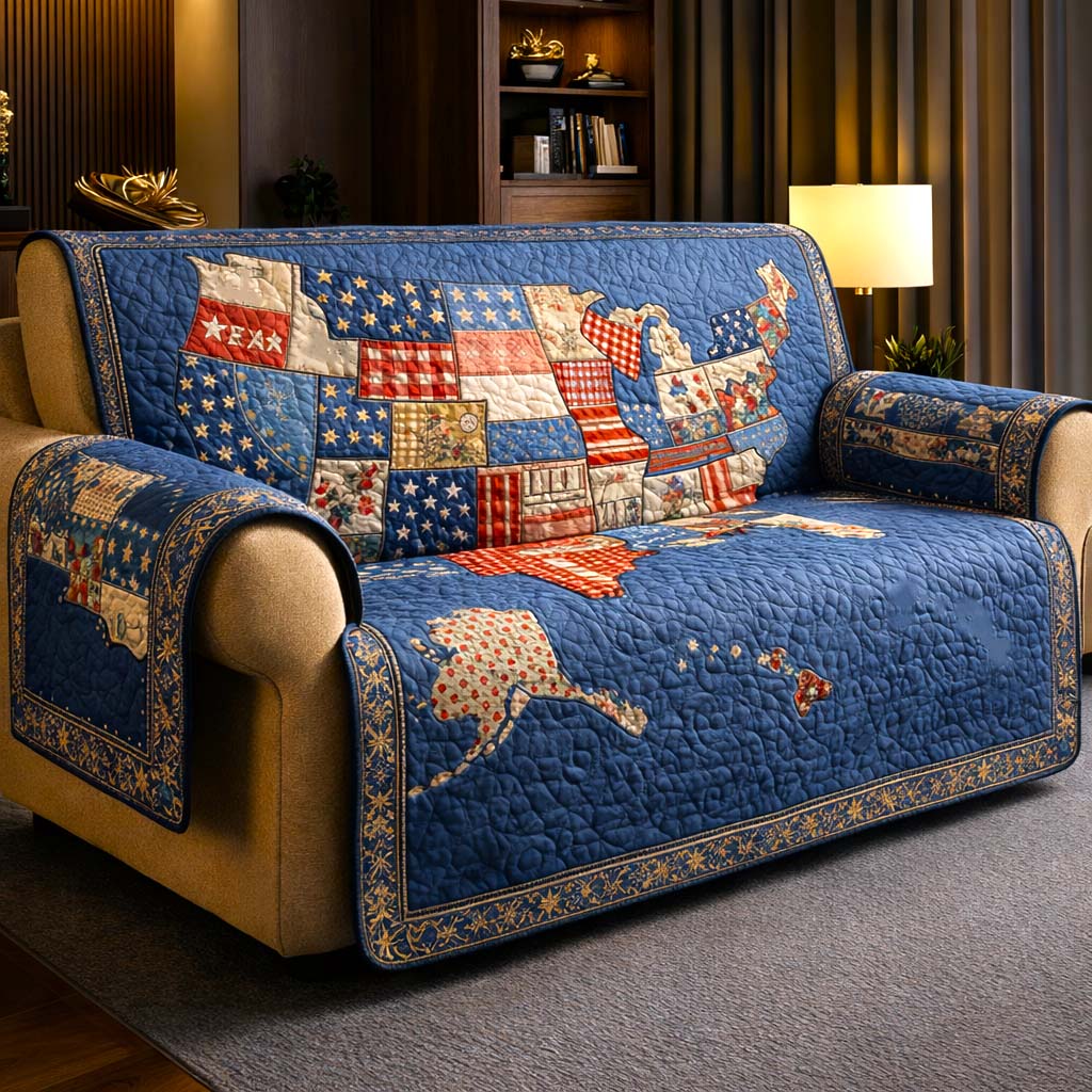 Liberty Colors Quilted Sofa Cover GFTOMA9959