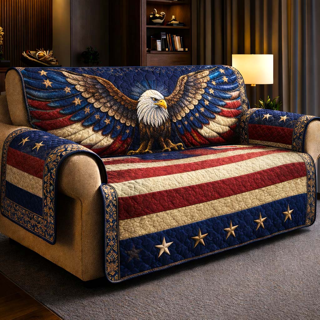 Star Palette Quilted Sofa Cover GFTOMA9961